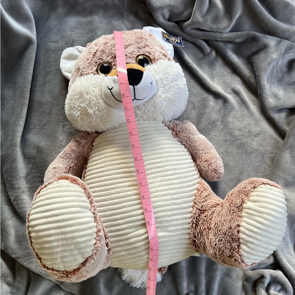 Kellytoy original 20” pink white fox plush glitter eyes 2017 - Picture 4 of 5